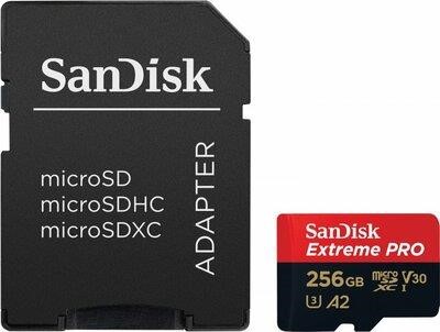 Sandisk SDSQXCD-256G-GN6MA Флеш пам'ять microSDXC (UHS-1 U3) SanDisk Extreme Pro A2 256Gb class 10 V30 SDSQXCD256GGN6MA: Приваблива ціна - Купити у Польщі на 2407.PL!