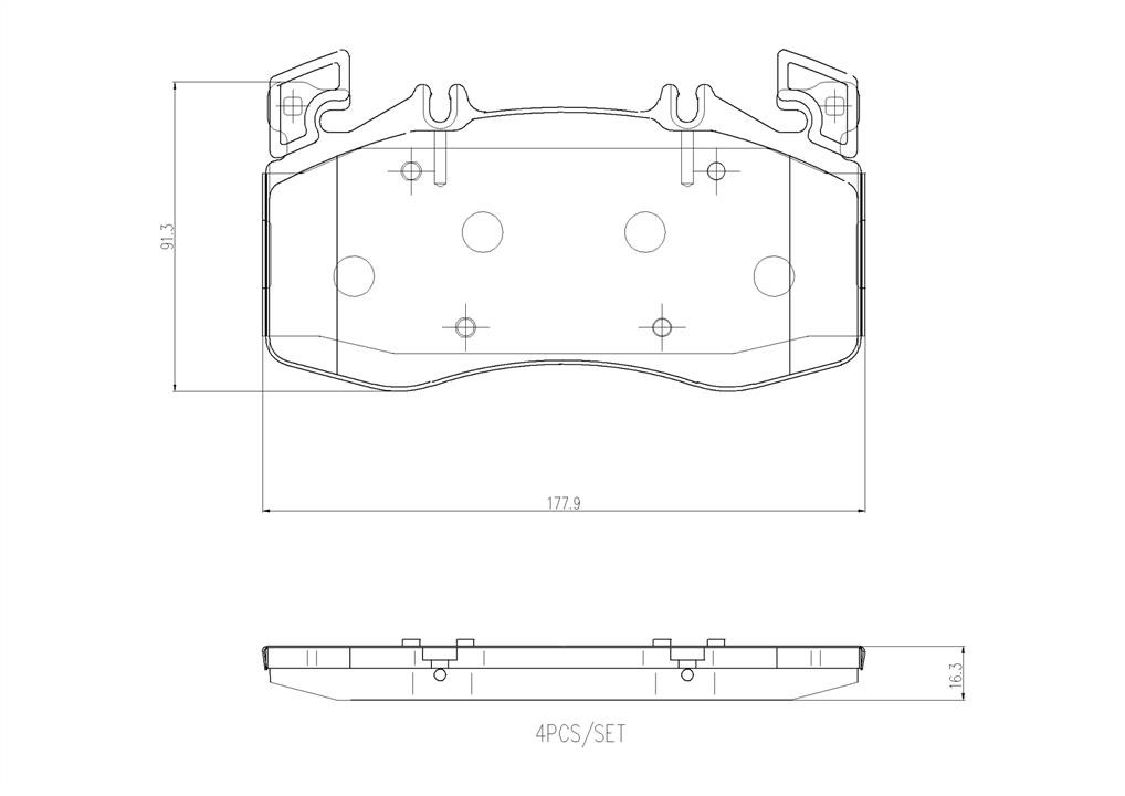 Brembo P 50 163 Scheibenbremsbeläge, Set P50163: Kaufen Sie zu einem guten Preis in Polen bei 2407.PL!