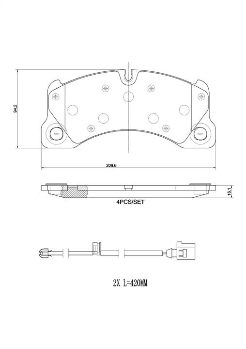 Brembo P65049N Гальмівні колодки, комплект P65049N: Приваблива ціна - Купити у Польщі на 2407.PL!