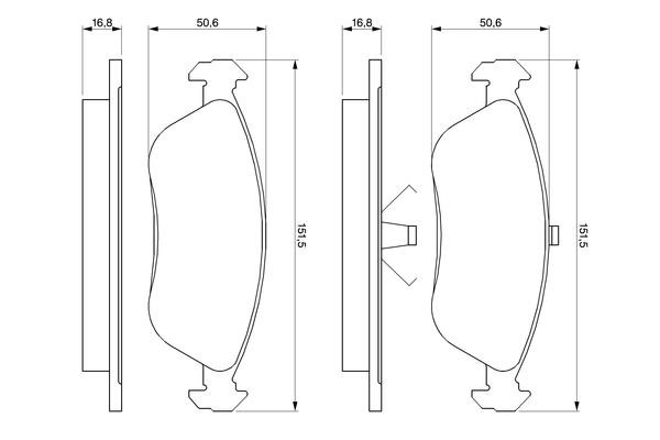 Bosch F 026 000 121 Гальмівні колодки, комплект F026000121: Приваблива ціна - Купити у Польщі на 2407.PL!