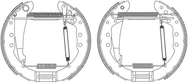 LPR OPK303 Brake shoes with cylinders, set OPK303: Buy near me in Poland at 2407.PL - Good price!