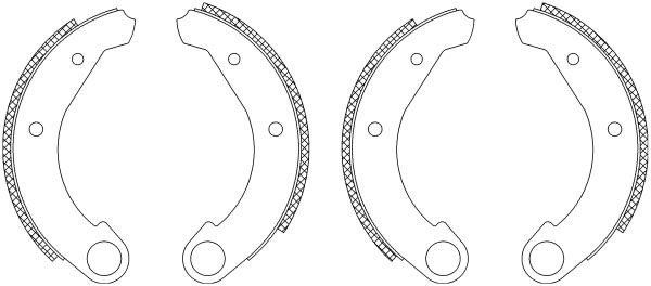LPR OPK018 Brake shoes with cylinders, set OPK018: Buy near me in Poland at 2407.PL - Good price!
