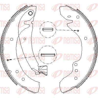 Remsa 3718.00 Brake shoe set 371800: Buy near me in Poland at 2407.PL - Good price!