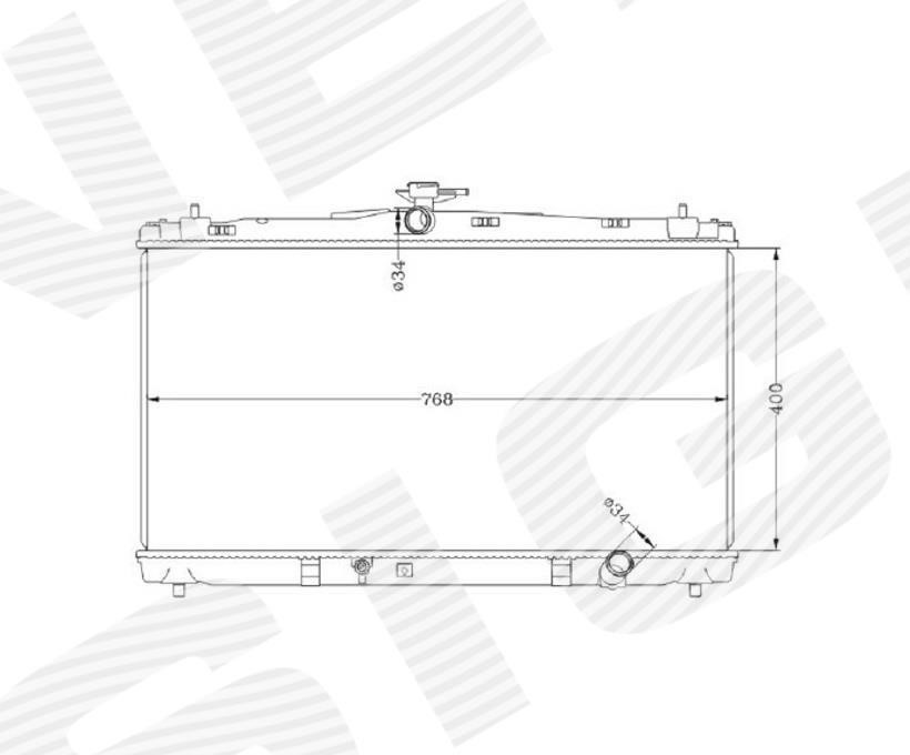 Signeda RA37192A Радиатор охлаждения двигателя RA37192A: Отличная цена - Купить в Польше на 2407.PL!