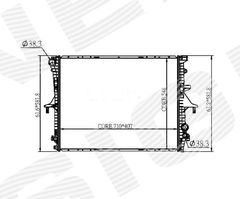 Signeda RA65276Q Радіатор охолодження двигуна RA65276Q: Приваблива ціна - Купити у Польщі на 2407.PL!