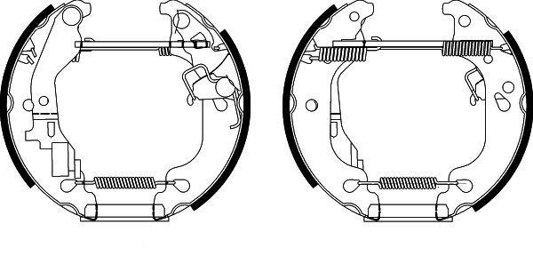 Bosch 0 204 113 745 Brake shoe set 0204113745: Buy near me in Poland at 2407.PL - Good price!