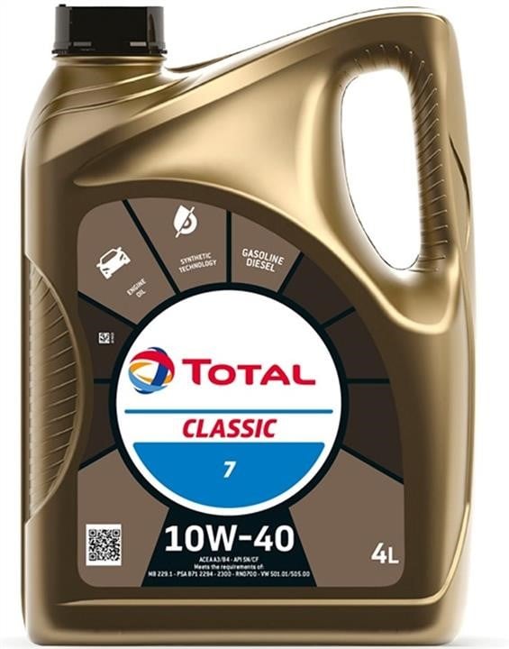 Total 10W40CLASSIC4L Моторное масло Total CLASSIC 10W-40, 4л 10W40CLASSIC4L: Отличная цена - Купить в Польше на 2407.PL!