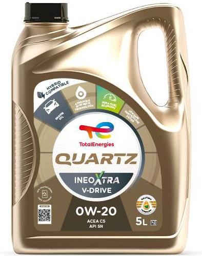 Total 0W20QINEOXTRAVD5L Моторное масло Total QUARTZ INEO XTRA V-DRIVE 0W-20, 5л 0W20QINEOXTRAVD5L: Отличная цена - Купить в Польше на 2407.PL!