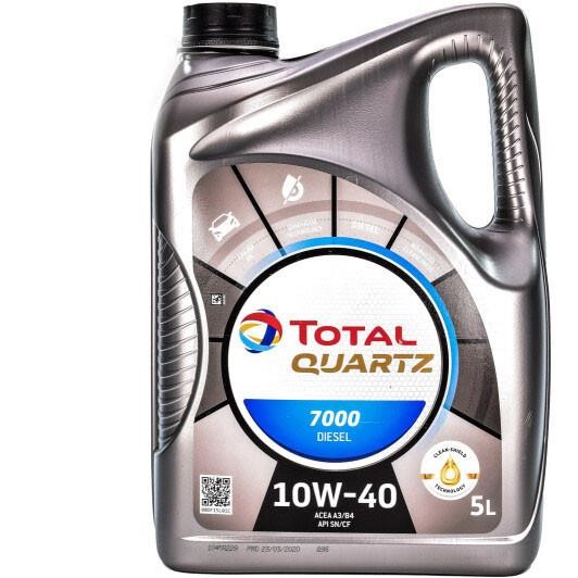 Моторное масло Total QUARTZ 7000 Diesel 10W-40, 5л Total 10W40Q7000D5L