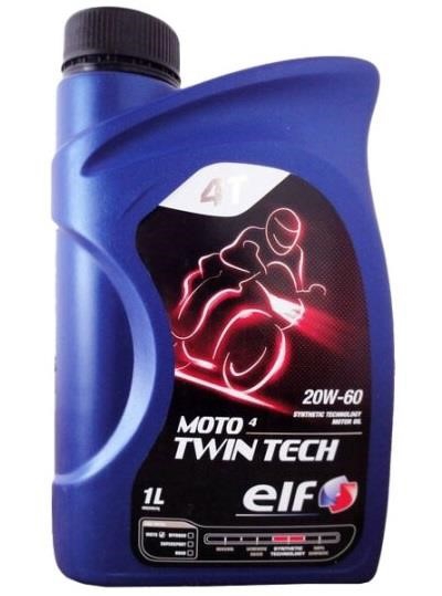 194951 Elf Olej silnikowy Elf MOTO 4 TWIN TECH 20W-60, 1L