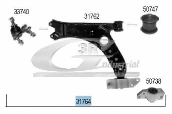 3RG 31764 Suspension arm front lower right 31764: Buy near me in Poland at 2407.PL - Good price!
