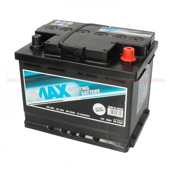 Starterbatterie 4max Ecoline 12V 55Ah 470A(EN) R+ - 0608030005Q 4max -   Shop
