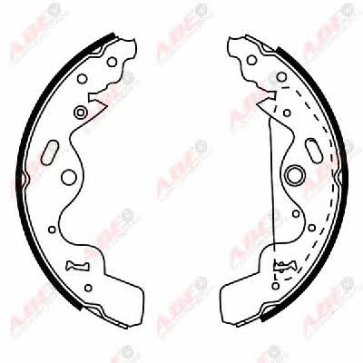ABE C0I002ABE Brake shoe set C0I002ABE: Buy near me at 2407.PL in Poland at an Affordable price!