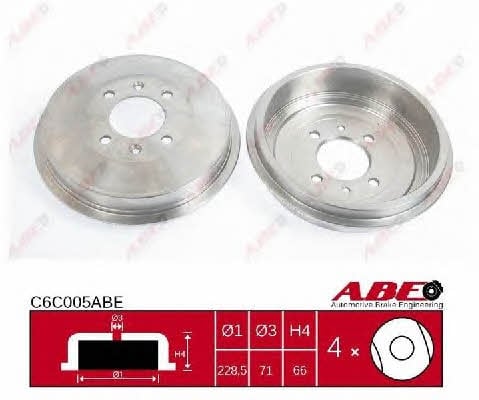 ABE C6C005ABE Rear brake drum C6C005ABE: Buy near me in Poland at 2407.PL - Good price!