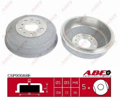 ABE C6P000ABE Rear brake drum C6P000ABE: Buy near me in Poland at 2407.PL - Good price!