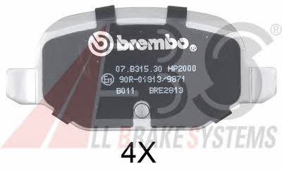 ABS 37311S Brake Pad Set, disc brake 37311S: Buy near me in Poland at 2407.PL - Good price!