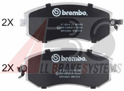 ABS 37446S Brake Pad Set, disc brake 37446S: Buy near me in Poland at 2407.PL - Good price!