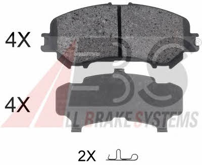 ABS 35045 Brake Pad Set, disc brake 35045: Buy near me in Poland at 2407.PL - Good price!
