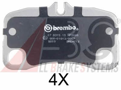 ABS 37726S Brake Pad Set, disc brake 37726S: Buy near me in Poland at 2407.PL - Good price!