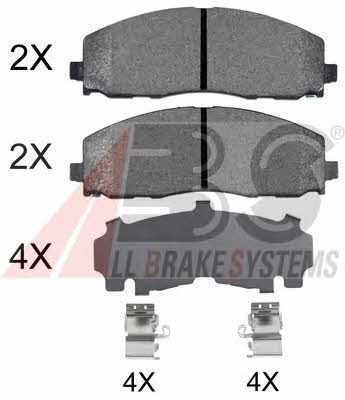 ABS 37936 OE Brake Pad Set, disc brake 37936OE: Buy near me in Poland at 2407.PL - Good price!