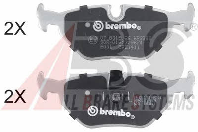 ABS 36824S Brake Pad Set, disc brake 36824S: Buy near me in Poland at 2407.PL - Good price!