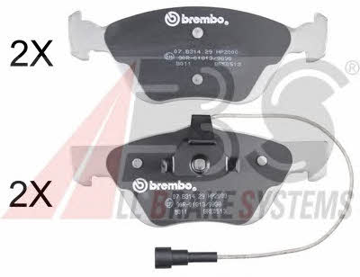 ABS 36894S Brake Pad Set, disc brake 36894S: Buy near me in Poland at 2407.PL - Good price!