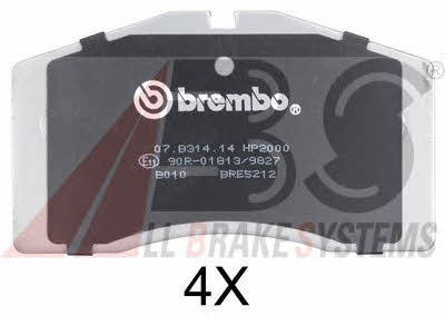 ABS 36816S Brake Pad Set, disc brake 36816S: Buy near me in Poland at 2407.PL - Good price!