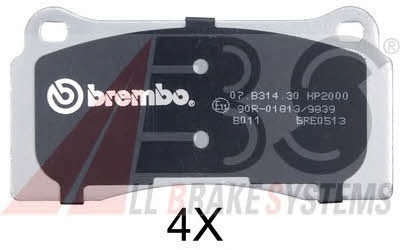 ABS 37441S Brake Pad Set, disc brake 37441S: Buy near me in Poland at 2407.PL - Good price!