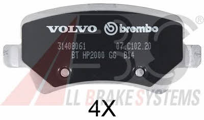 ABS 37562S Brake Pad Set, disc brake 37562S: Buy near me in Poland at 2407.PL - Good price!