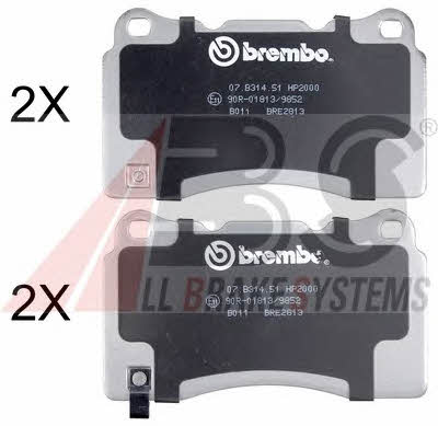ABS 37447S Brake Pad Set, disc brake 37447S: Buy near me in Poland at 2407.PL - Good price!