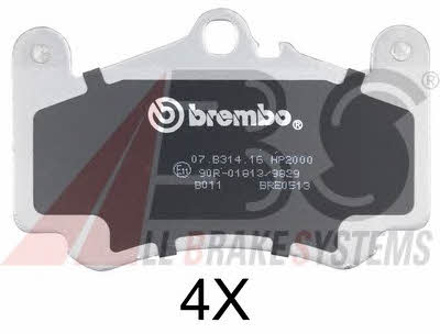ABS 37147S Brake Pad Set, disc brake 37147S: Buy near me in Poland at 2407.PL - Good price!