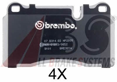 ABS 37895S Brake Pad Set, disc brake 37895S: Buy near me at 2407.PL in Poland at an Affordable price!