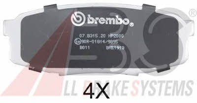 ABS 37702S Тормозные колодки дисковые, комплект 37702S: Отличная цена - Купить в Польше на 2407.PL!