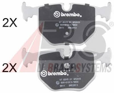 ABS 36715S Brake Pad Set, disc brake 36715S: Buy near me at 2407.PL in Poland at an Affordable price!