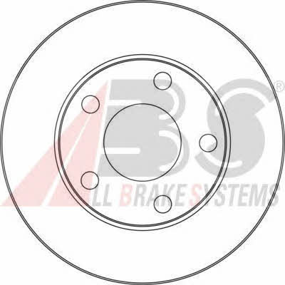 Bremsscheibe hinten, unbelüftet ABS 17056