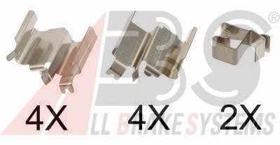 ABS 1244Q Mounting kit brake pads 1244Q: Buy near me in Poland at 2407.PL - Good price!