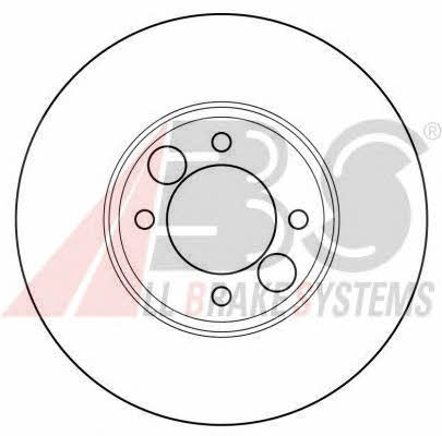 ABS 15622 Rear brake disc, non-ventilated 15622: Buy near me in Poland at 2407.PL - Good price!