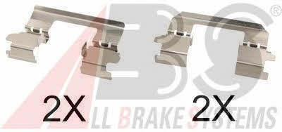 ABS 1736Q Mounting kit brake pads 1736Q: Buy near me in Poland at 2407.PL - Good price!