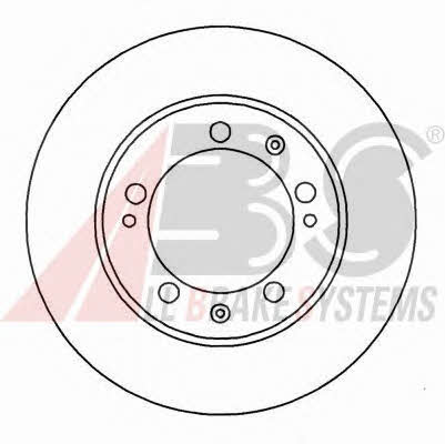 ABS 15884 Front brake disc ventilated 15884: Buy near me in Poland at 2407.PL - Good price!
