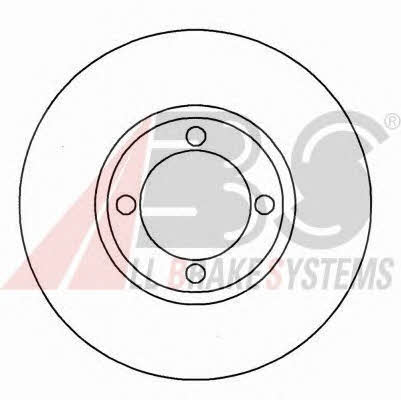 ABS 15924 Unventilated front brake disc 15924: Buy near me in Poland at 2407.PL - Good price!