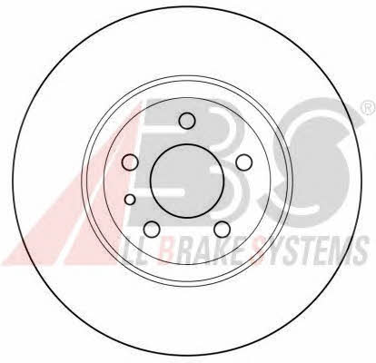 ABS 15953 Front brake disc ventilated 15953: Buy near me in Poland at 2407.PL - Good price!