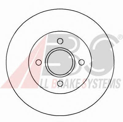 ABS 16071 Front brake disc ventilated 16071: Buy near me in Poland at 2407.PL - Good price!