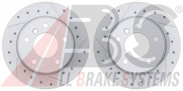 ABS 16084S Rear ventilated brake disc 16084S: Buy near me in Poland at 2407.PL - Good price!