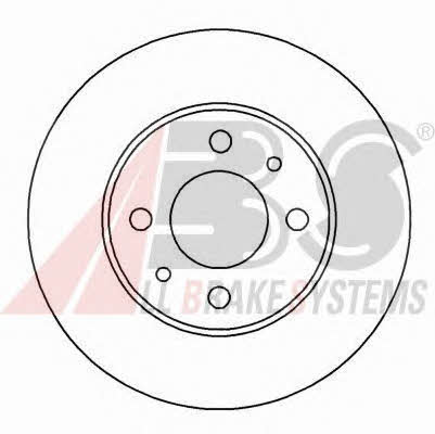 ABS 16127 Unventilated front brake disc 16127: Buy near me in Poland at 2407.PL - Good price!