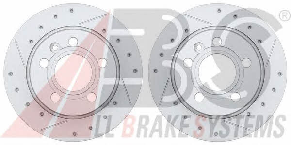 ABS 16298S Rear ventilated brake disc 16298S: Buy near me in Poland at 2407.PL - Good price!