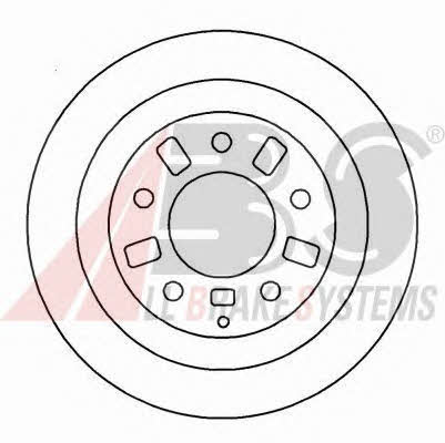 Brake disc Mazda Xedos 9: 16523 ABS Rear solid brake disc
