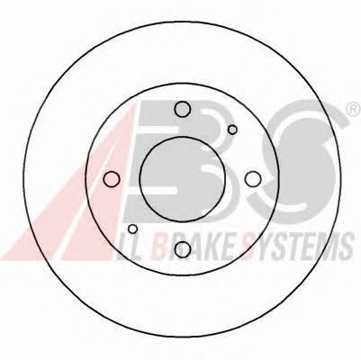 Front brake disc ventilated ABS 16590
