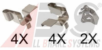 ABS 1671Q Mounting kit brake pads 1671Q: Buy near me in Poland at 2407.PL - Good price!
