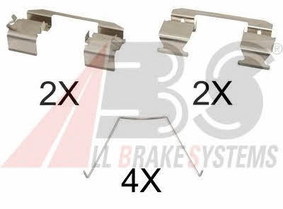 ABS 1743Q Mounting kit brake pads 1743Q: Buy near me in Poland at 2407.PL - Good price!
