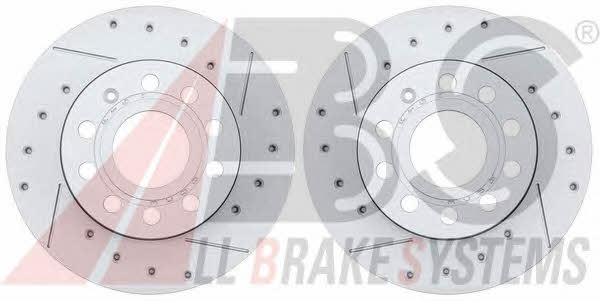 ABS 17547S Rear ventilated brake disc 17547S: Buy near me in Poland at 2407.PL - Good price!